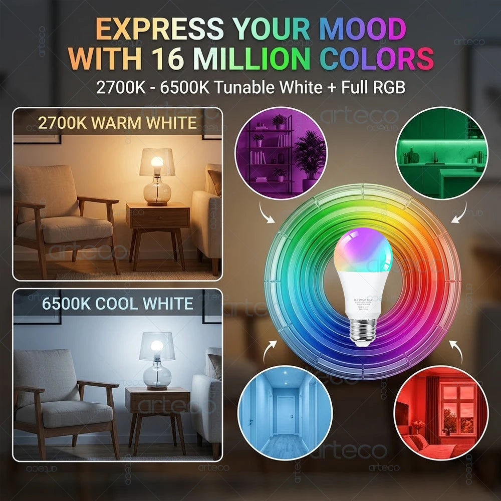 LumiSync™ | Smart Wi-Fi RGB LED Bulb