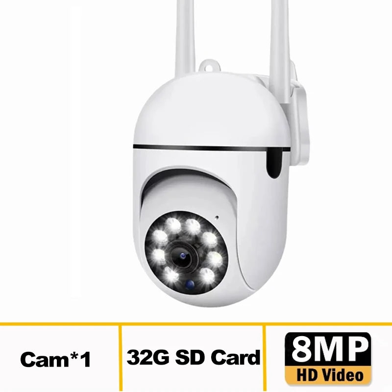 VisionGuard™ | 8MP Wi-Fi PTZ Smart Security Camera