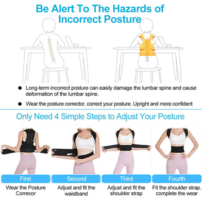 PosturePro™ | Adjustable Back & Shoulder Posture Corrector