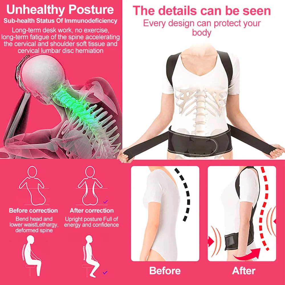 PosturePro™ | Adjustable Back & Shoulder Posture Corrector
