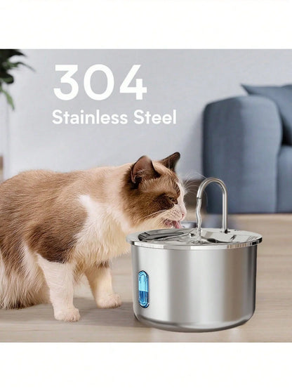 PurePaws™ | Stainless Steel Pet Water Fountain