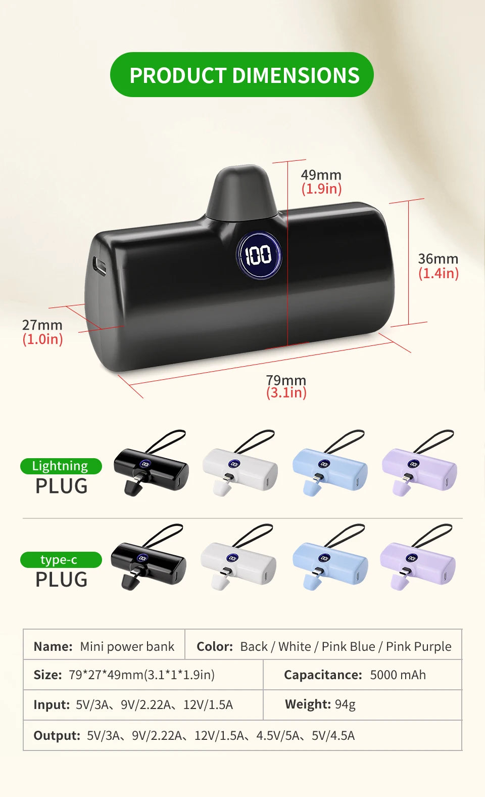 SnapCharge™ | Compact Fast Charging Power Bank