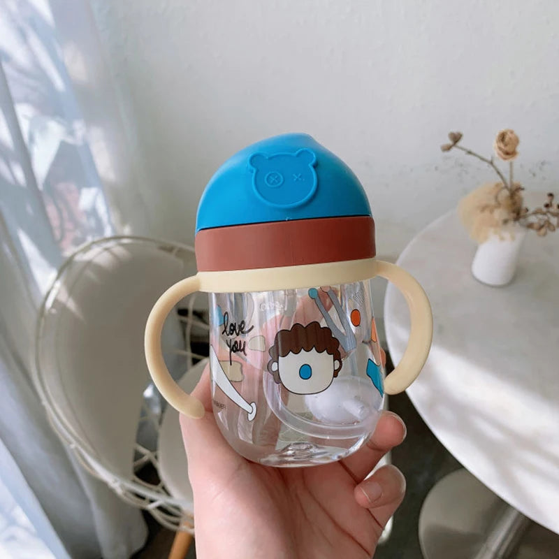 SipEase™ | Baby Training Drinking Cup with Straw (250ml)