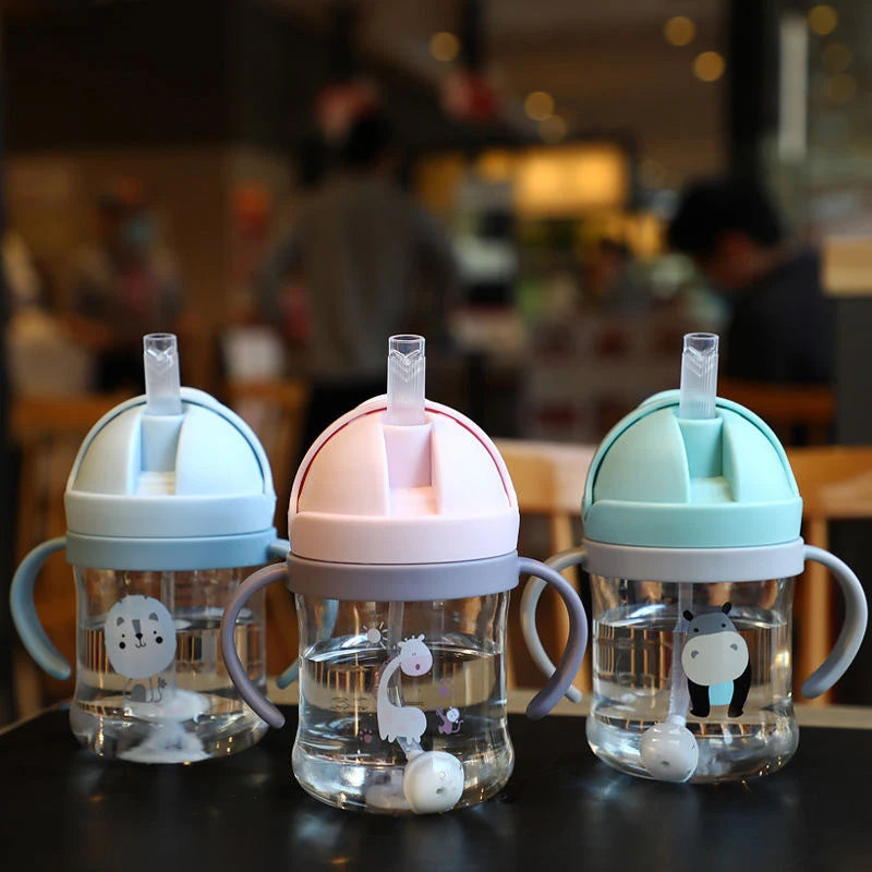 SipEase™ | Baby Training Drinking Cup with Straw (250ml)