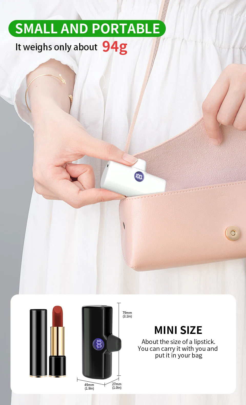 SnapCharge™ | Compact Fast Charging Power Bank