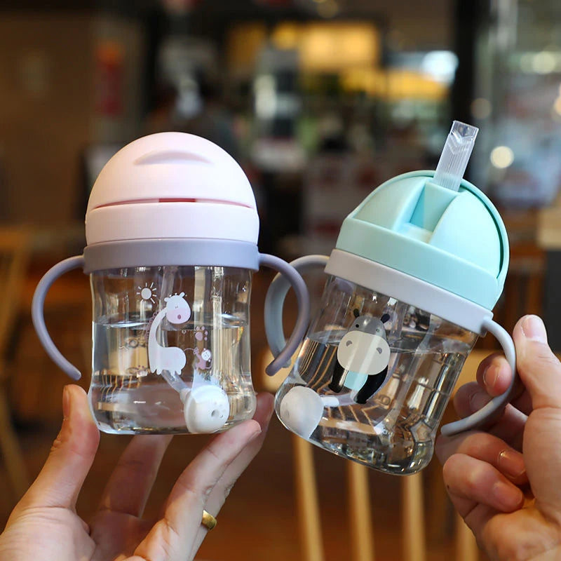 SipEase™ | Baby Training Drinking Cup with Straw (250ml)