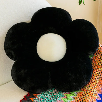 CloudSeat™ | Round Floral Plush Chair Cushion