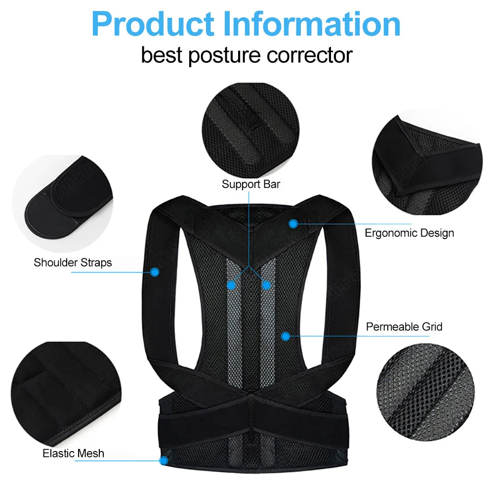 PosturePro™ | Adjustable Back & Shoulder Posture Corrector