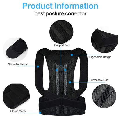 PosturePro™ | Adjustable Back & Shoulder Posture Corrector