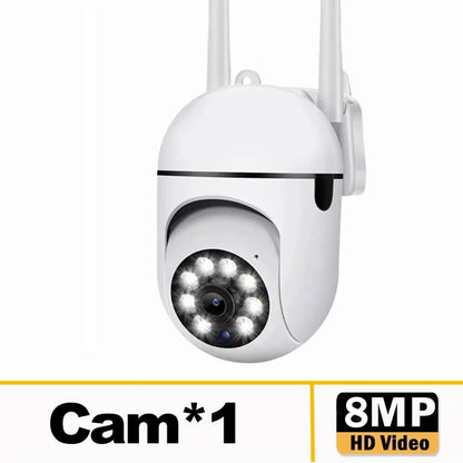 VisionGuard™ | 8MP Wi-Fi PTZ Smart Security Camera
