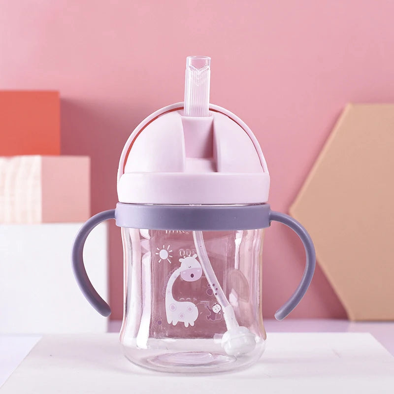 SipEase™ | Baby Training Drinking Cup with Straw (250ml)