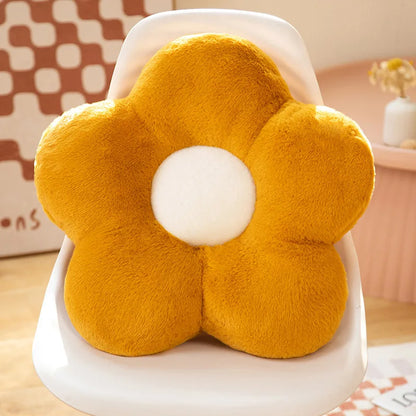 CloudSeat™ | Round Floral Plush Chair Cushion