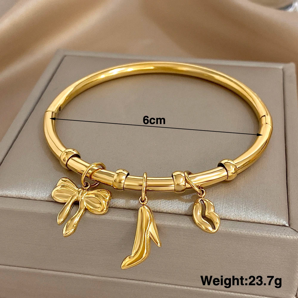 LuxBangle™ | Waterproof Stainless Steel Charm Bracelet