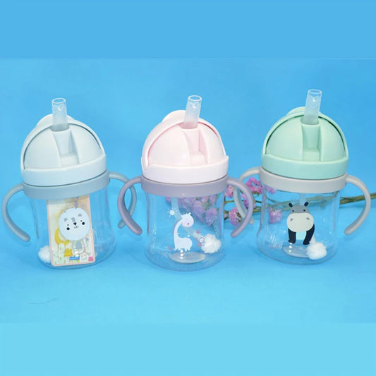 SipEase™ | Baby Training Drinking Cup with Straw (250ml)