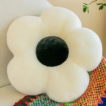 CloudSeat™ | Round Floral Plush Chair Cushion